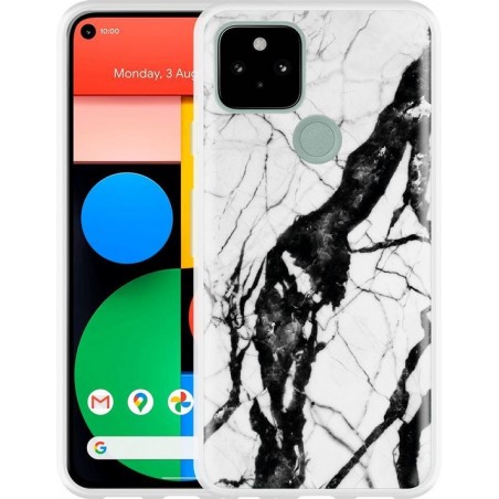 Google Pixel 5 Hoesje Marmer Design