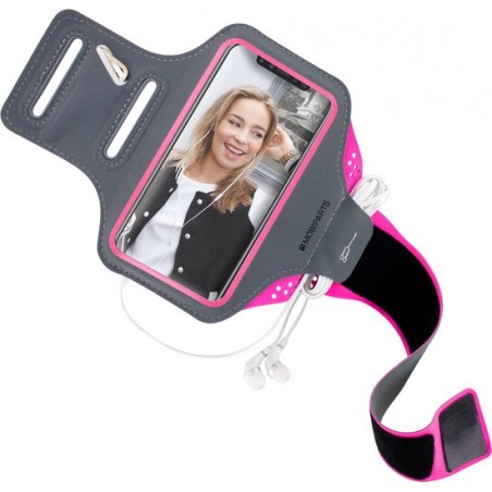 Mobiparts Comfort Fit Sport Armband Apple iPhone 11 Neon Pink