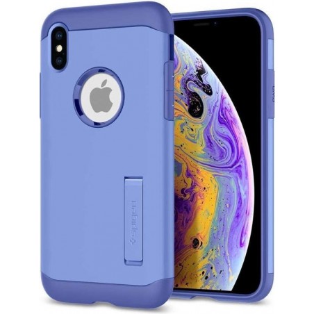 Spigen Slim Armor Backcover iPhone X / Xs hoesje - Paars