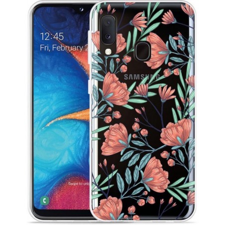 Galaxy A20e Hoesje Poppy Roses