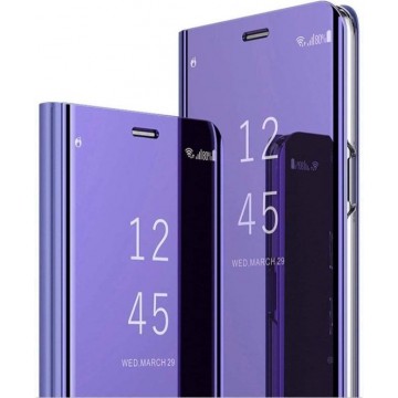 FONU Clear View Case Hoesje Samsung Galaxy A71 - Paars