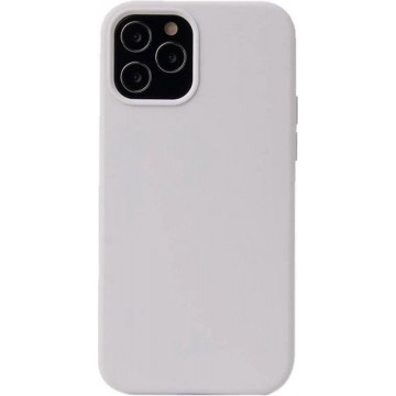 Hoesje voor iPhone 12 Mini - Silicone Shield Case - Backcover - Perfect voor Val Bescherming - Wit