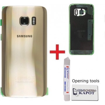 Voor Samsung Galaxy s7 achterkant reparatie set - goud