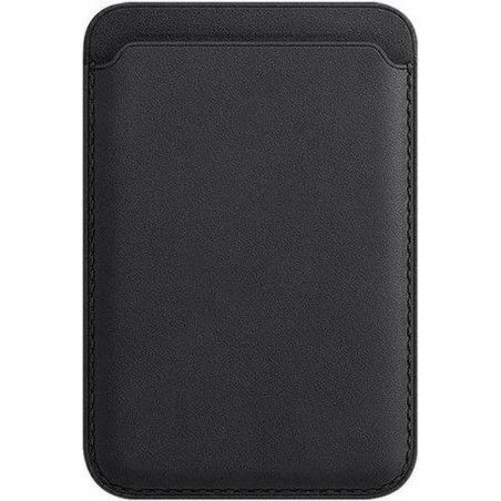 iPhone 12 Hoesje MagSafe - Pasjeshouder - Kaarthouder - Portemonnee - Wallet Case - Zwart - Black