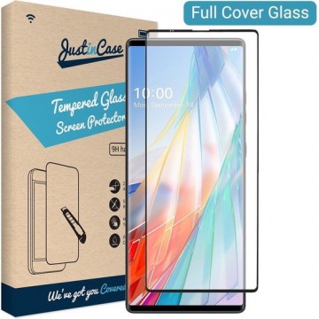 Just in Case Full Cover Tempered Glass voor LG Wing - Zwart