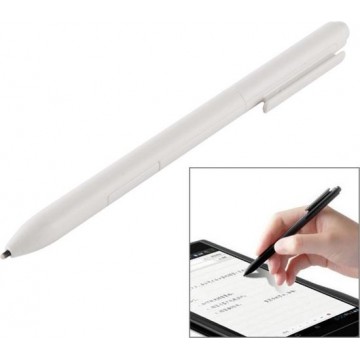 Let op type!! Voor Samsung Tablet PC Elektromagnetische Drukgevoelige Stylus Pen met functieknop & Gum (Wit)
