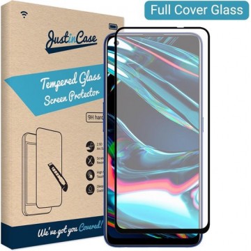 Just in Case Full Cover Tempered Glass voor Realme 7 Pro - Zwart