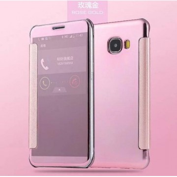 Clear View Cover voor Samsung Galaxy A5 (2017) _ Roze Goud