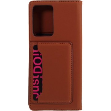 Lunso - Bookcover hoes met stand - Samsung Galaxy Note 20 Ultra - Bruin