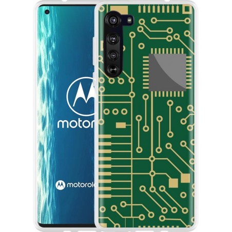 Motorola Edge Hoesje Microcircuit
