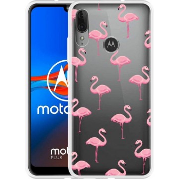 Motorola Moto E6 Plus Hoesje Flamingo