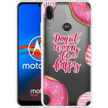 Motorola Moto E6 Plus Hoesje Donut Worry