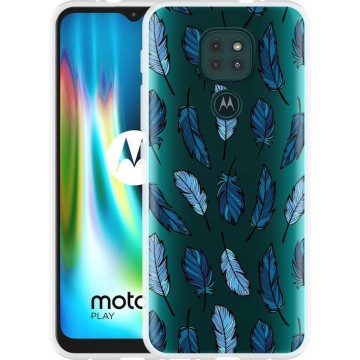 Motorola Moto G9 Play Hoesje Feathers