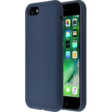 Azuri liquid siliconen hoesje voor Apple iPhone 7/8/SE(2020) - Blauw
