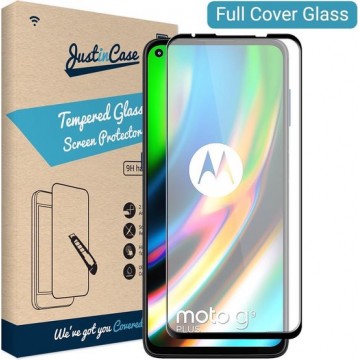Just in Case Full Cover Tempered Glass Motorola Moto G9 Plus Protector - Black