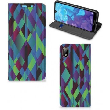 Stand Case Huawei Y5 (2019) Abstract Green Blue