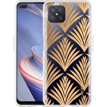 Oppo Reno 4 Z Hoesje Art Deco Gold