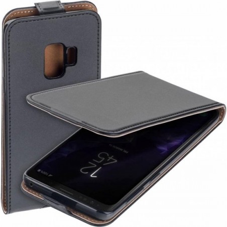 Pearlycase® Eco Flipcase Cover Zwart Hoesje voor Samsung Galaxy S9
