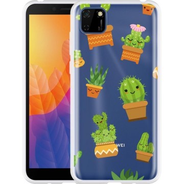 Huawei Y5p Hoesje Happy Cactus