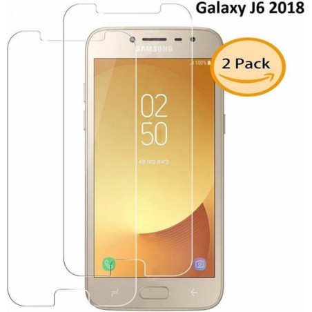 2 Stuks Samsung Galaxy J6 (2018) Tempered glass /Beschermglas Screenprotector