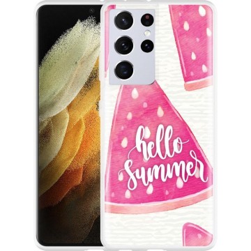 Samsung Galaxy S21 Ultra Hoesje Summer Melon