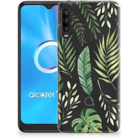 Back Case Siliconen Hoesje Alcatel 1SE (2020) Telefoonhoesje Bladeren