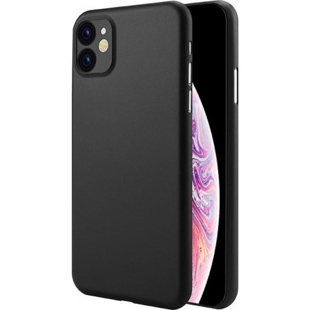 extreem dun hoesje iPhone 11 - zwart + glazen screen protector