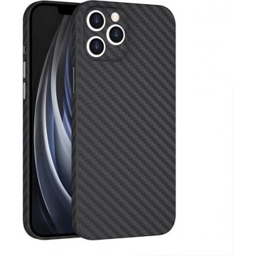Wiwu - iPhone 12 Pro Max hoesje - Skin Carbon Case - Kunststof Back Cover - Zwart