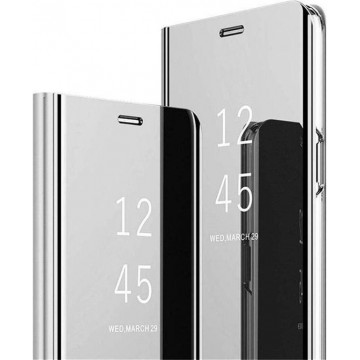 FONU Clear View Case Hoesje Samsung Galaxy S20 Plus - Zilver
