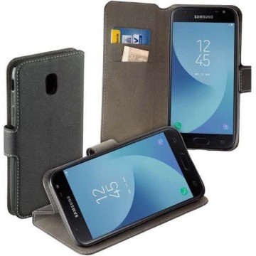zwart book case style voor Samsung Galaxy J3 2017 wallet case