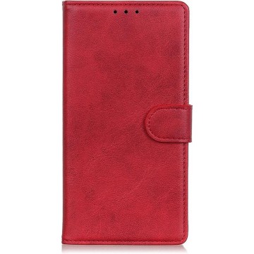 Xiaomi Redmi Note 8T Hoesje - Luxe Book Case - Rood