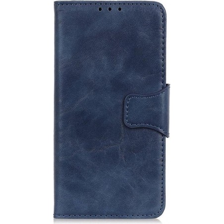 Shop4 - iPhone 12 Pro Max Hoesje - Wallet Case Cabello Blauw