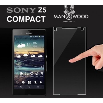 Man & Wood Screenprotector / Schermbescherming ECHT GEHARD GLAS (Tempered Glass) - Sony Xperia Z5 Compact