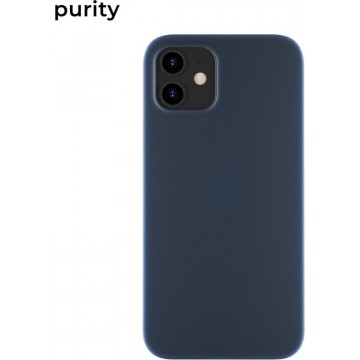 Purity Ultra Dun Backcover Hoesje voor iPhone 12 Mini - Blauw