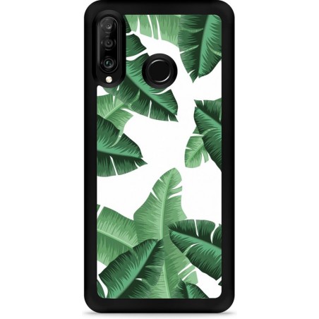 Huawei P30 Lite Hardcase hoesje Palm Leaves