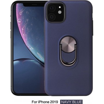 Mobigear Magnetic Invisible Holder Hoesje Blauw Apple iPhone 11
