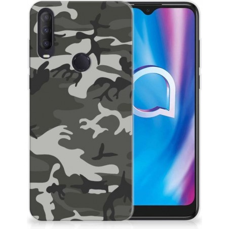 Hoesje Bumper Alcatel 1S (2020) GSM Hoesje Army Light