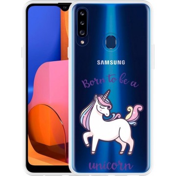 Samsung Galaxy A20s Hoesje Born to be a Unicorn