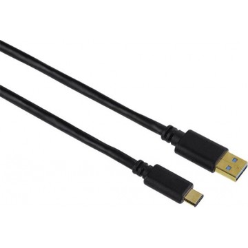 Hama USB-C-kabel, USB 3.1 Gen 1, USB-C-stekker – USB-A-stekker, 5 Gbit/s, 0,75 m