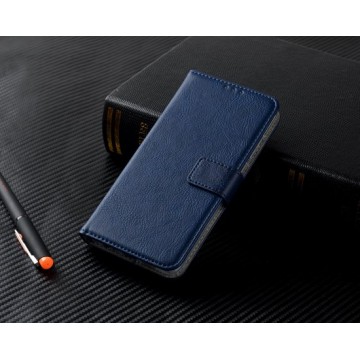 P.C.K. Hoesje/Boekhoesje/Bookcase/Book luxe Donkerblauw geschikt voor Apple iPhone SE 2020
