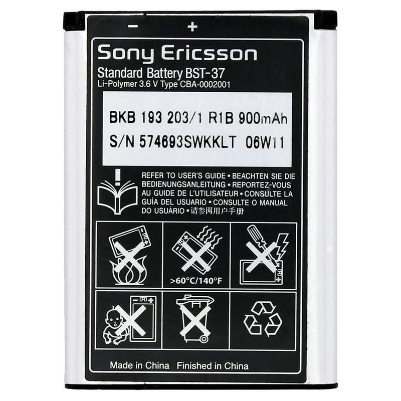 Sony BST-37 Batterij origineel BST37