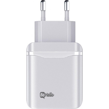 BeHello Oplader USB-C Power Delivery (PD) Snellader 18W Wit