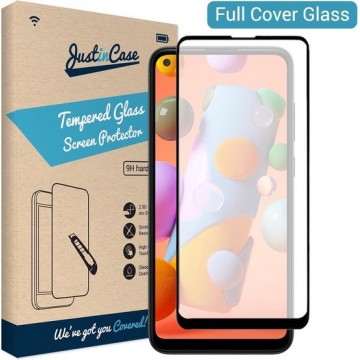 Just in Case Full Cover Tempered Glass Samsung Galaxy A11 Protector - Black
