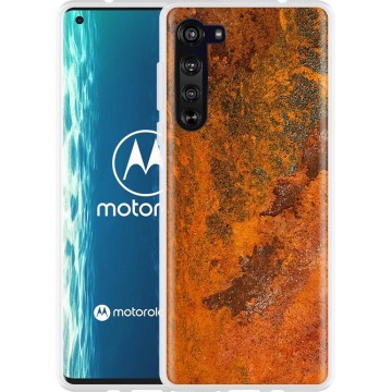 Motorola Edge Hoesje roestig metaal