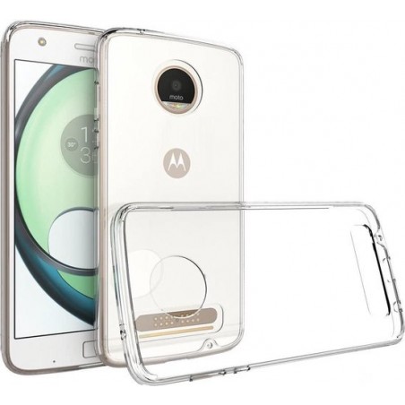 Motorola Moto Z2 Play Hoesje - Siliconen Back Cover - Transparant