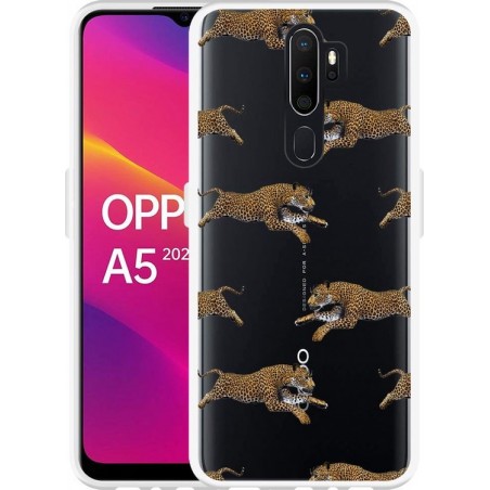 Oppo A5 2020 Hoesje Leopard