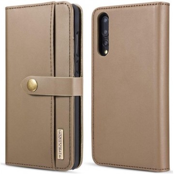 Huawei P20 Pro Leren 2-in-1 Bookcase en Back Cover Hoesje Bruin