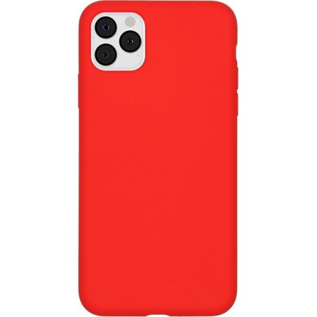 Accezz Liquid Silicone Backcover iPhone 11 Pro Max hoesje - Rood