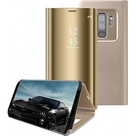 Clear View Stand Cover voor de Samsung Galaxy S9 Plus – Goud