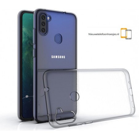 Nieuwetelefoonhoesjes.nl / Samsung Galaxy A11 / M11 Transparant siliconen hoesje